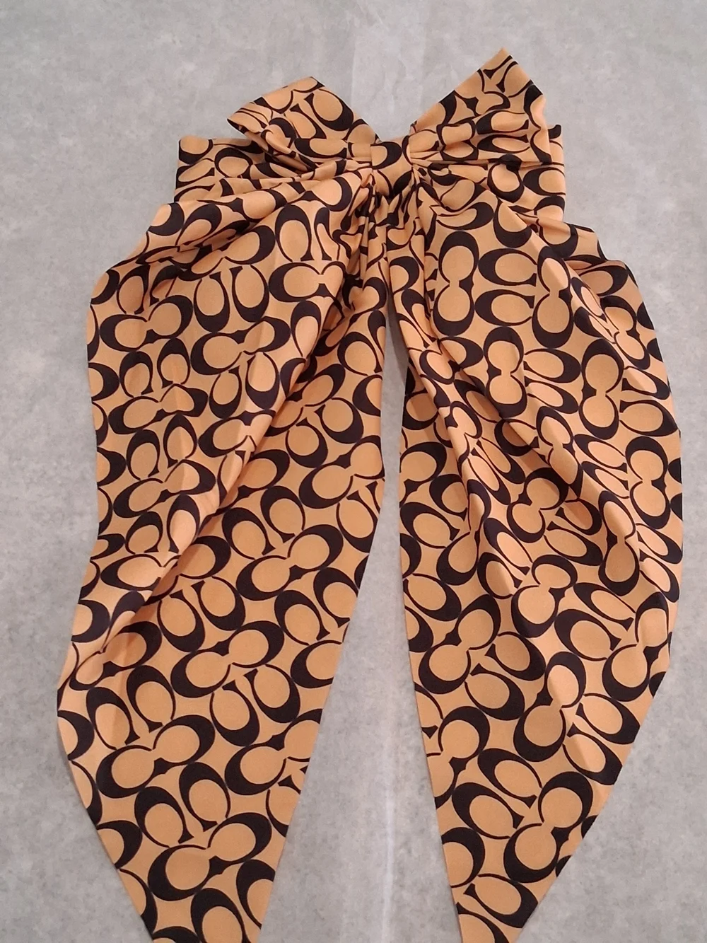 Designer inspired Bow Tie- Hair Clip in Tan and Brown.New
